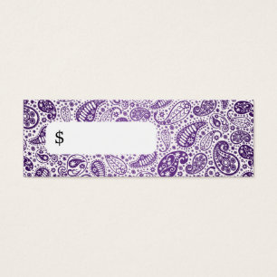 Professional Price Tag Fashion Paisley Purple