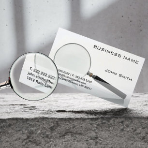 Professional Private Investigator Detective Business Card