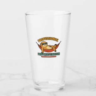 Professional Procrastinator Sloth Retro T-Shirt Cl Glass