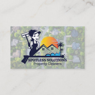 Professional Property Cleaner   Neighbourhood Business Card