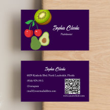 Professional Purple Nutritionist Dietician QR Code