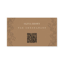 Professional  QR code brown