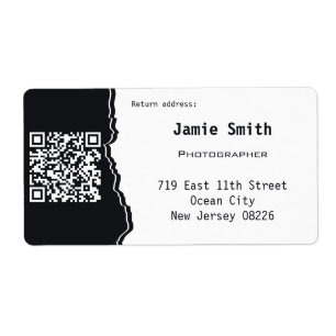 Professional QR Code Custom Photo Return Address