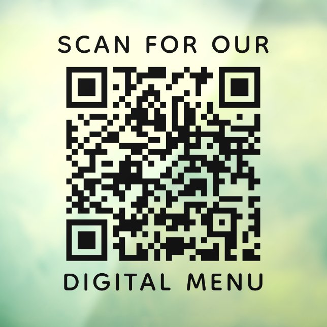 Professional QR Code Digital Menu (Sheet 3)
