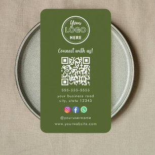 Professional Qr Code Instagram Facebook Logo Business Card