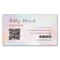 Professional Qr Code Modern Pink Opal Stylish