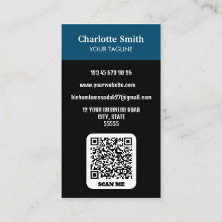 Professional QR Code Photo Business Card