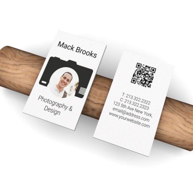 Professional QR Code Photography & Design Business Card (Creator Uploaded)