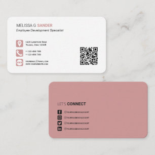 Professional QR code social media networking Busin Business Card