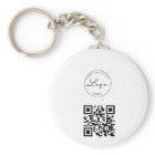 Professional QR Code Your Logo Custom Keychain