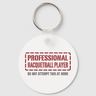 Professional Racquetball Player Key Ring