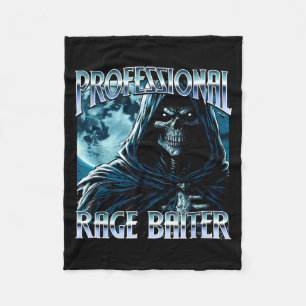 Professional Rage Baiter Funny Shitpost Gifts Fleece Blanket