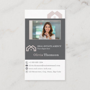Professional Real estate agent photo  Business Card