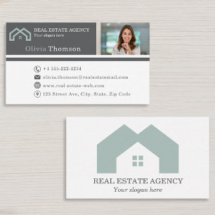 Professional Real estate agent photo  Business Card
