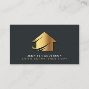 Professional Real Estate Broker Agent Business Card