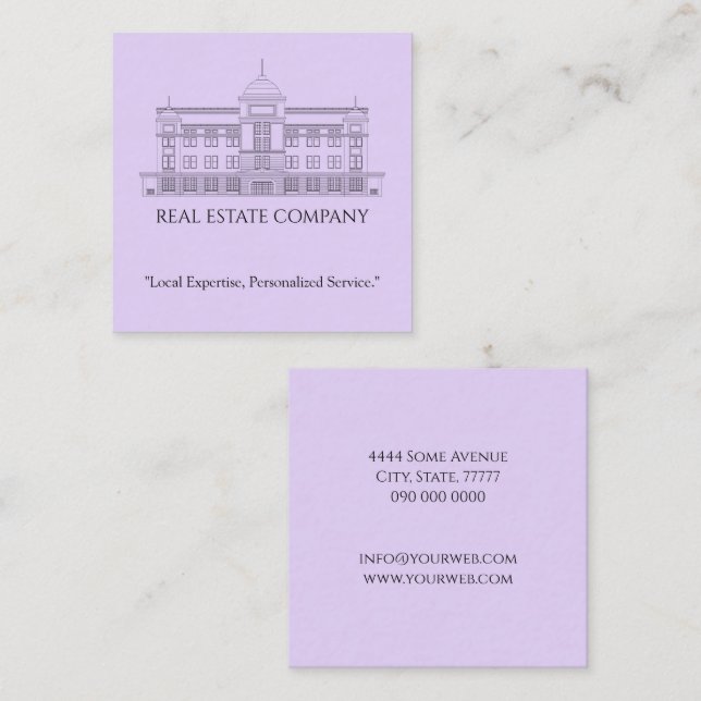 Professional Real Estate Business Card  (Front/Back)