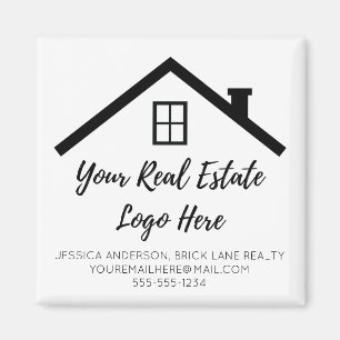 Professional Real Estate Marketing Logo Magnet