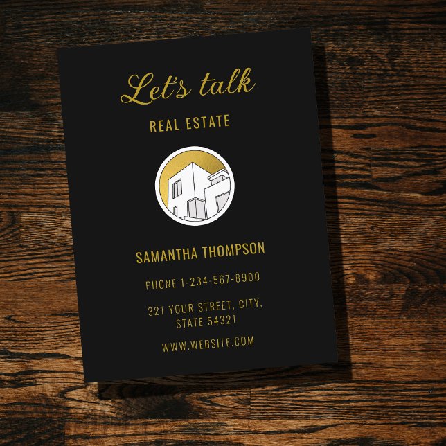 Professional Real Estate Marketing Logo Postcard (Professional Real Estate Marketing Logo Postcard)