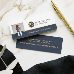 Professional Real Estate Photo Layout Mini Business Card
