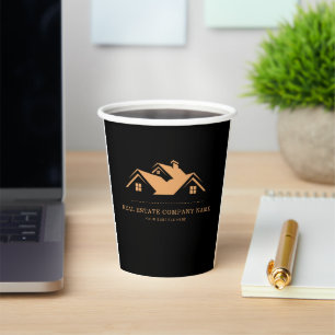 Professional Real Estate Promotional Realtor Paper Cups