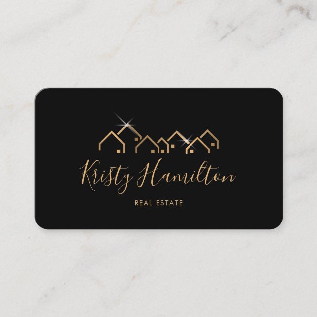 professional real estate realtor add photo QR code Business Card (Front)