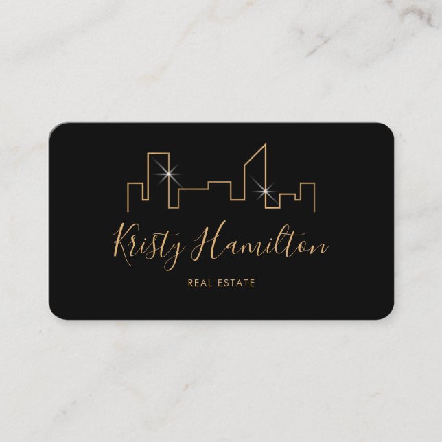 professional real estate realtor add photo QR code Business Card (Front)