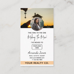 Professional Realtor Photo Real Estate Marketing Business Card