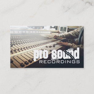 Professional Recording Studio Music Artists Business Card