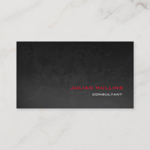 Professional Red Grey Pattern Modern Elegant Business Card