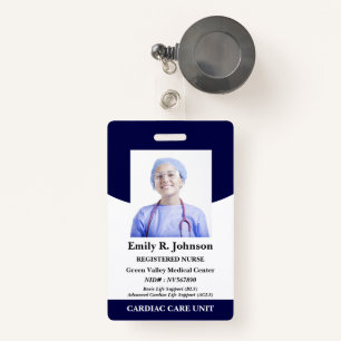 Professional Registered  Nurse ID ID Badge