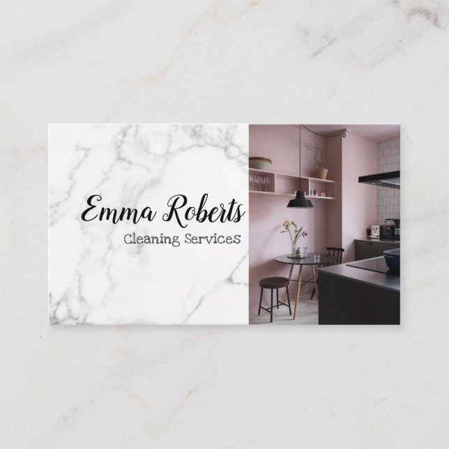 Professional Reliable Cleaning Services  Business Card (Front)