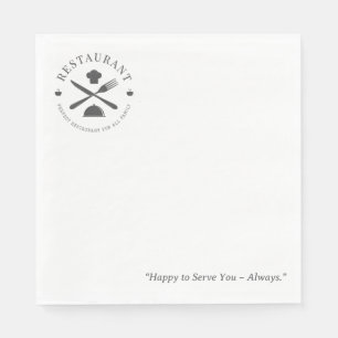 Professional Restaurant or Cafe or Diner  Napkin