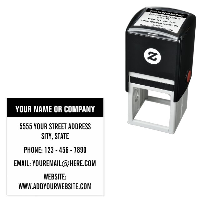 Professional Return Address Colour Stamp Example (In Situ)