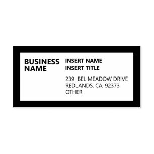 Professional Return Address Rubber Stamp