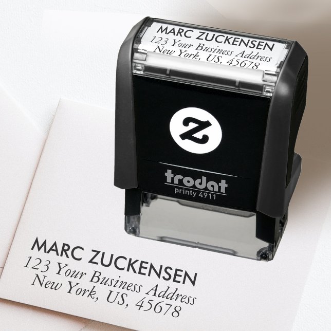Professional Return Address Self-inking Stamp (custom return address stamp)