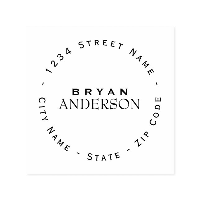 Professional Return Address Self-inking Stamp (Design)