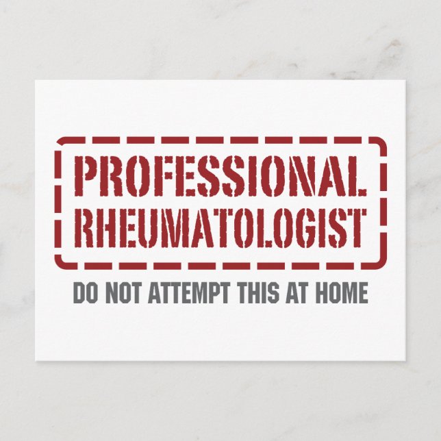 Professional Rheumatologist Postcard (Front)