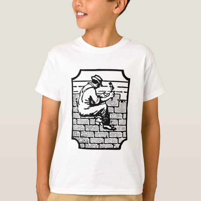 Professional Roofer Construction Graphic T-Shirt (Front)