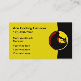 Professional Roofing Business Card Template