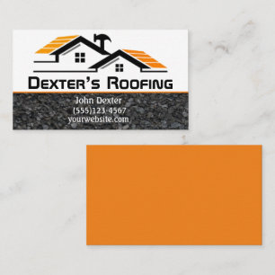 Professional Roofing Company Construction  Busines Business Card