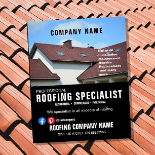 Professional Roofing Company Flyer   Customisable 
