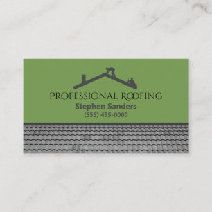 Professional Roofing Construction Company Business Card