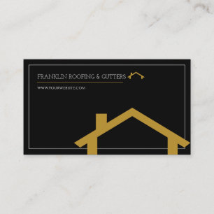 Professional Roofing & Gutters Business Card