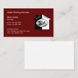 Professional Roofing Logo New Business Cards