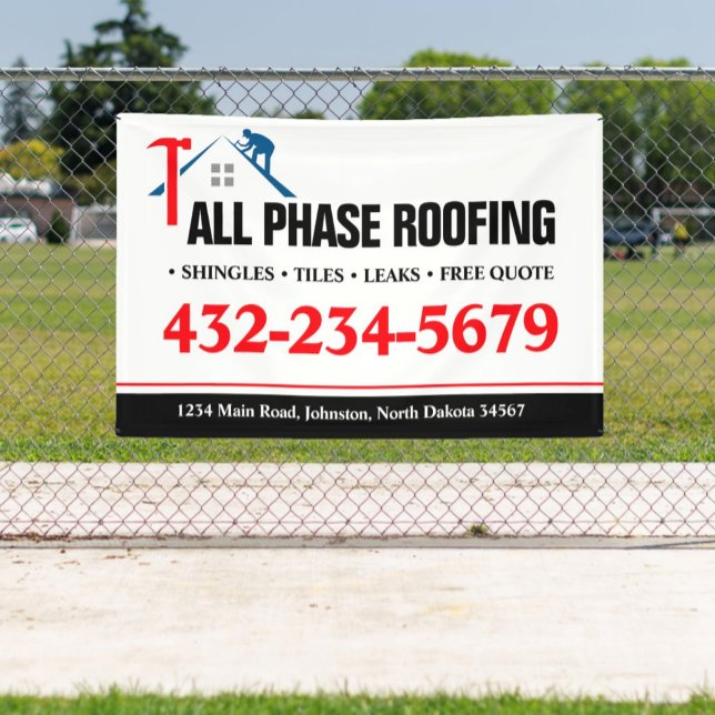 Professional Roofing Service Banner (Creator Uploaded)