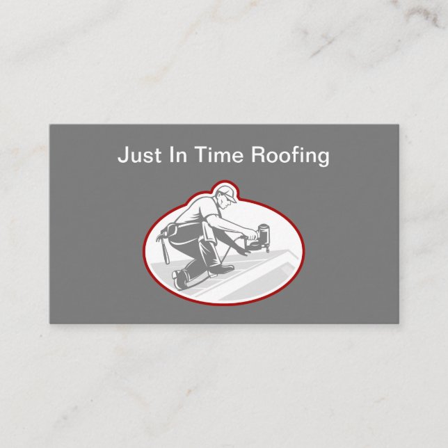 Professional Roofing Services Business Card (Front)