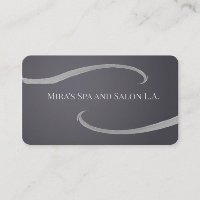 Professional Salon Elegant Home Business Cards (Front)