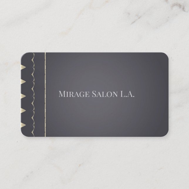 Professional Salon Elegant Home Business Cards (Front)