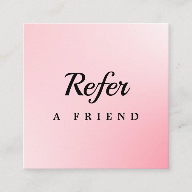 Professional Salon & Spa Referral Card | Editable  (Front)