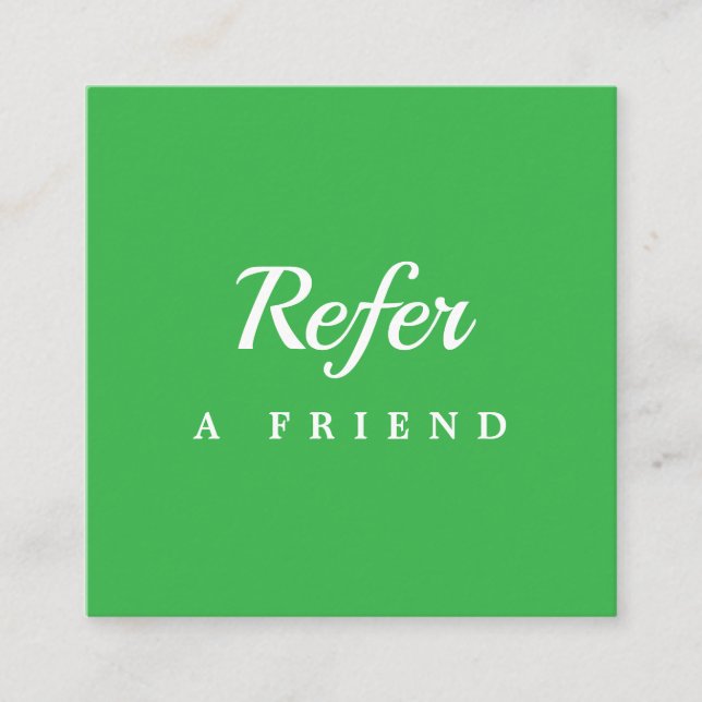 Professional Salon & Spa Referral Card | Editable  (Front)